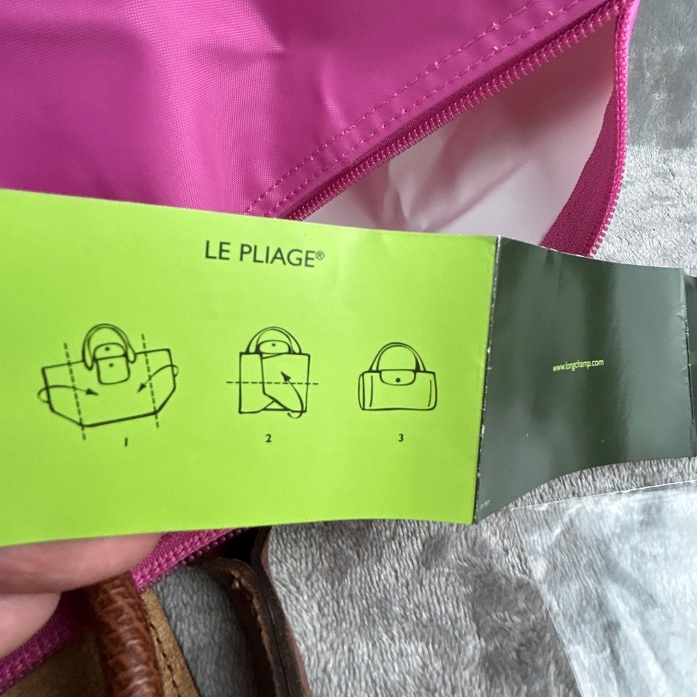 Longchamp Le Pliage Extra Large Travel Bag Pink Nylon Duffle 1625089168 - Picture 9 of 15
